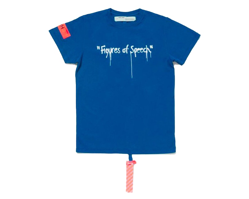 Virgil Abloh x Simon Brown Off-White MCA Figures of Speech Tee Blue