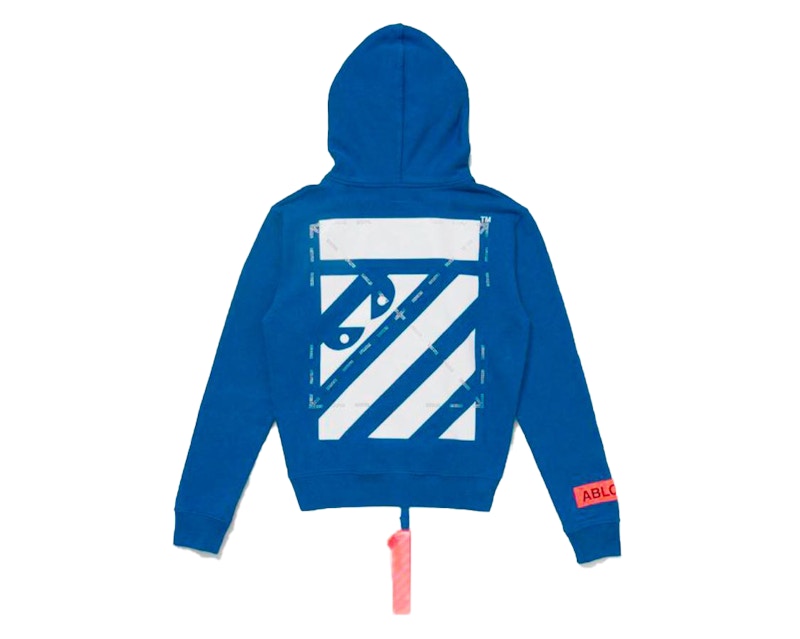 Virgil Simon Brown Off-White MCA Figures of Speech Hoodie Blue 圖 2