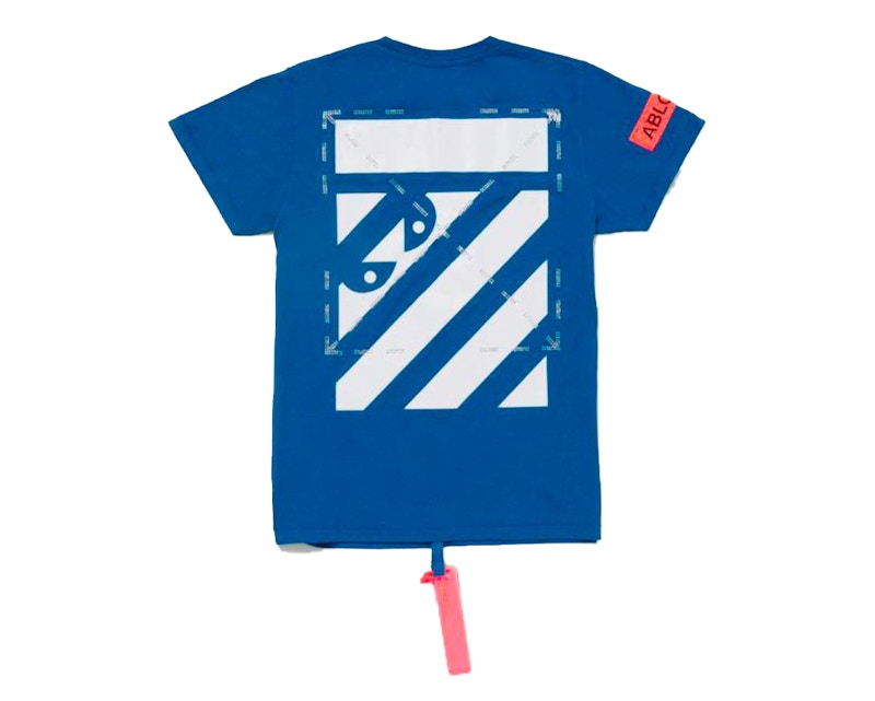 Order 버질 아블로 x 사이먼 브라운 오프화이트 MCA 피겨스 오브 스피치 티셔츠 블루