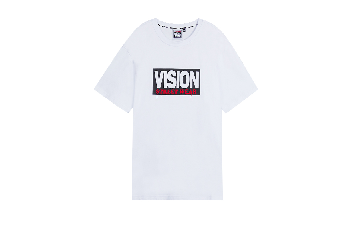 Vision Street Wear Casual Street T-Shirt Unisex White V192NC304201