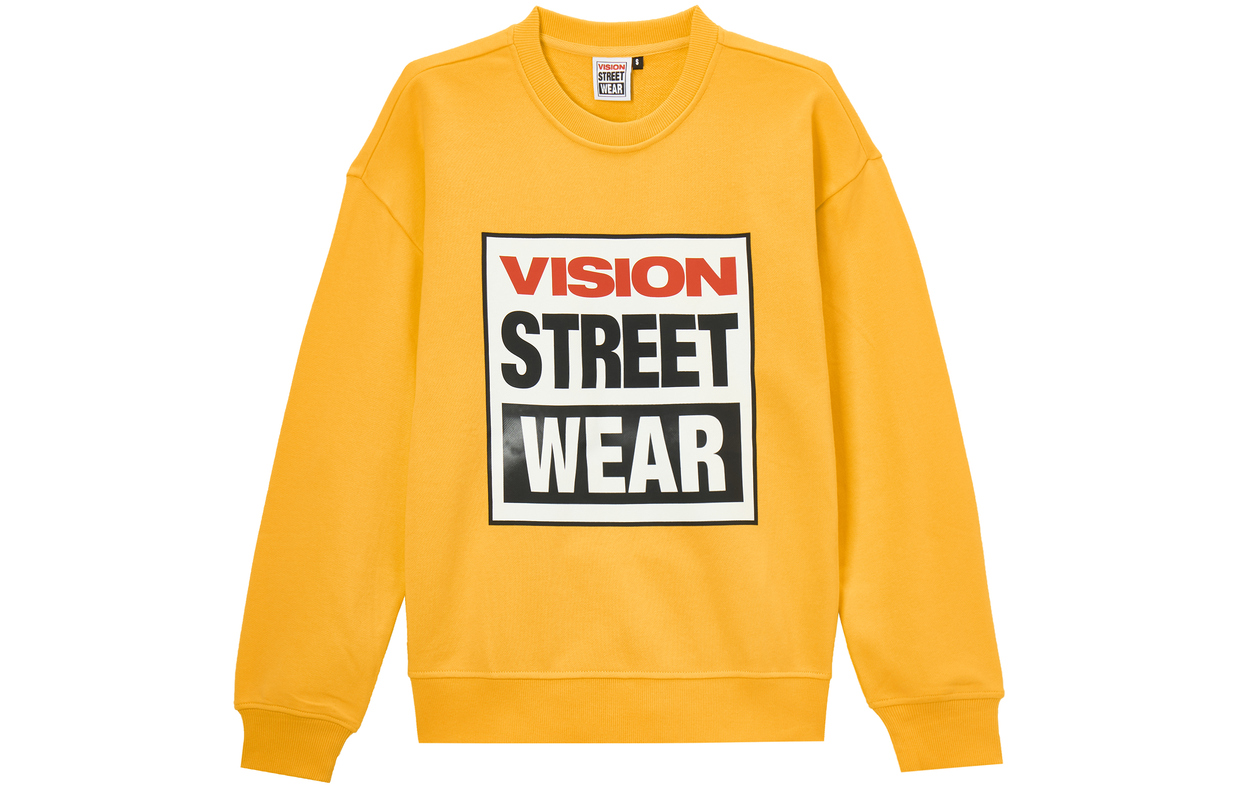 Vision Street Wear Classic Logo Pullover Sweatshirt Unisex Orange. V203NB105015