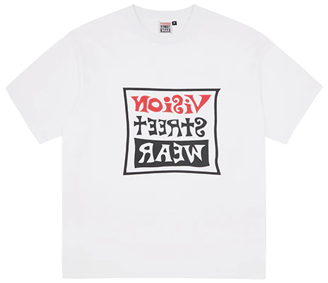 Vision Street Wear Classic Loose-fit Tee with Mirrored Wavy Logo - Unisex V242NC9014 Buy Vision Street Wear Classic Loose-fit Tee with Mirrored Wavy Logo - Unisex V242NC9014