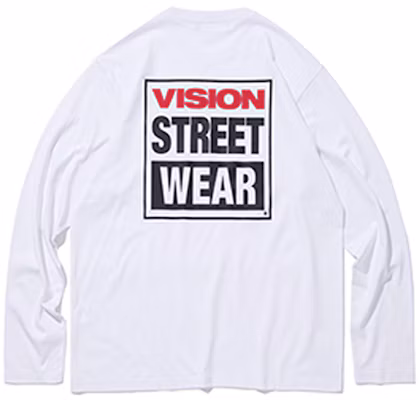 Vision Street Wear Classic Unisex White Long-Sleeve Crewneck Streetwear Tee V000NC000201 Buy Vision Street Wear Classic Unisex White Long-Sleeve Crewneck Streetwear Tee V000NC000201