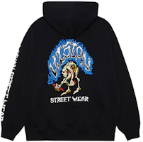 Vision Street Wear Flame Series Geometric Logo Loose Hoodie Unisex Black V223NB600202 Vision Street Wear Flame Series Geometric Logo Loose Hoodie Unisex Black V223NB600202