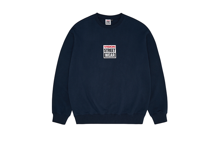 Vision Street Wear Heavyweight Crewneck Sweatshirt Unisex Street Style. V233NB5008