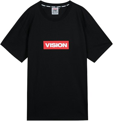 Vision Street Wear Letter Print Casual Knit T-Shirt Unisex Black V191NC406102 Buy Vision Street Wear Letter Print Casual Knit T-Shirt Unisex Black V191NC406102
