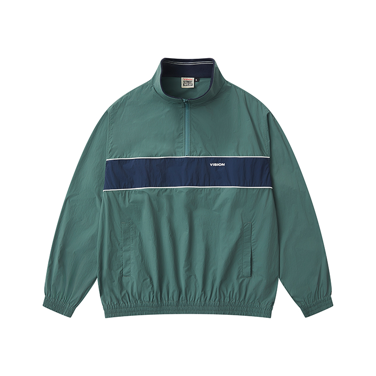 Vision Street Wear Retro Half-Zip Pullover Windbreaker Sweatshirt Unisex V243NN5002