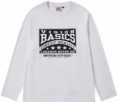 Vision Street Wear Retro Logo Print Oversized Long Sleeve Tee Unisex Streetwear V243NC5001 Vision Street Wear Retro Logo Print Oversized Long Sleeve Tee Unisex Streetwear V243NC5001
