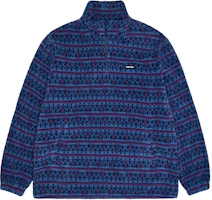 Vision Street Wear Retro Striped Fleece Half-Zip Pullover Unisex V234NB5017 Vision Street Wear Retro Striped Fleece Half-Zip Pullover Unisex V234NB5017