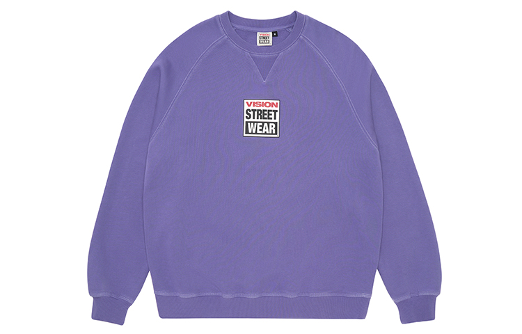 Vision Street Wear SS23 Retro Washed Raglan Sleeve Sweatshirt Unisex Couples Style V231NB9001