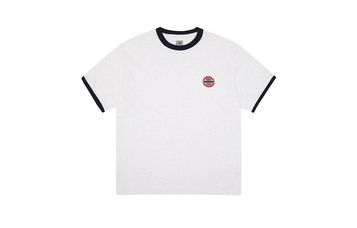 Vision Street Wear Vintage Colorblock Loose Fit Tee Unisex Casual Short Sleeve V242NC9018