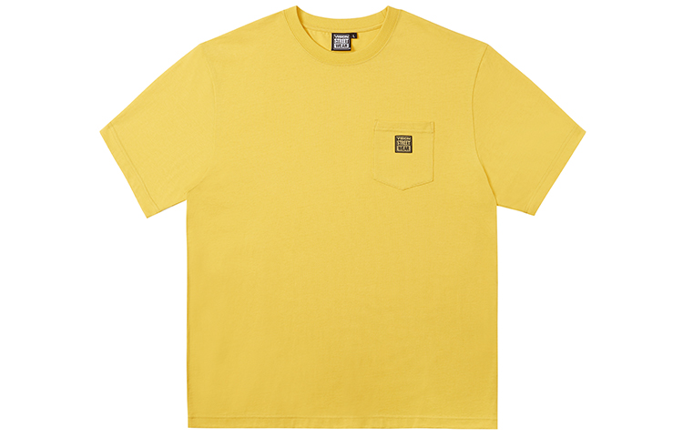Vision Street Wear Yellow Pocket Relaxed Fit Unisex T-Shirt V222NC600907