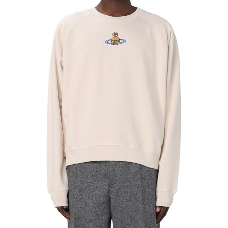 Lookbook 薇薇恩·韦斯特伍德 米色标志图案圆领套头衫 3I010004-J0006-P402