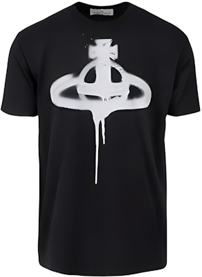 薇薇安·威斯特伍德黑色标志短袖圆领T恤 3G010014J001MN401 Buy 薇薇安·威斯特伍德黑色标志短袖圆领T恤 3G010014J001MN401