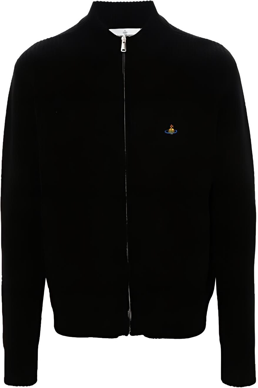 vivienne-westwood-black-v-neck-zipper-knit-sweater-with-logo-embroidery-27010016-y0018-n401