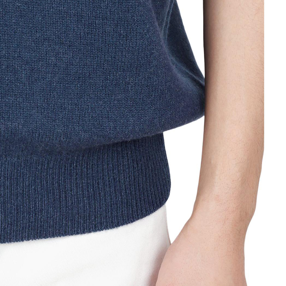 Details for ヴィヴィアンウエストウッド ブルークルーネックロゴグラフィック半袖ニットセーター 27010013-Y0018-K409