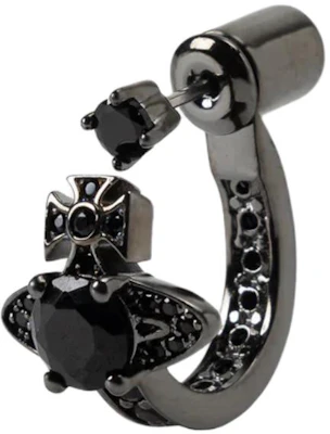 Vivienne Westwood Single ORB Earring Black 2250952175-013 Buy Vivienne Westwood Single ORB Earring Black 2250952175-013