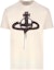 Buy Camiseta Vivienne Westwood SS23 Saturn Graffiti Logo Blanco Roto 3G010011J001MGOE407