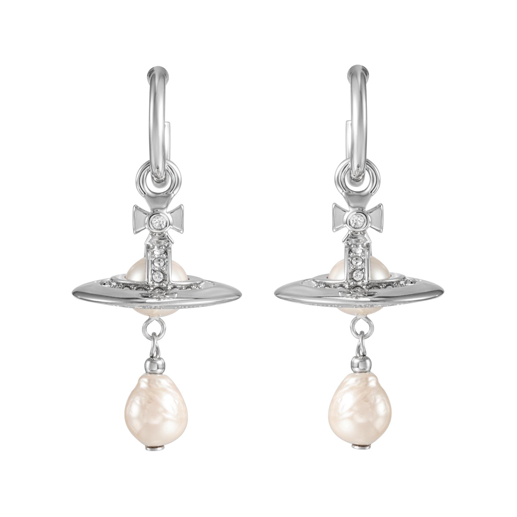 Vivienne Westwood Aleksa Saturn Pearl Earrings Brass Unisex Couple Design. 6203007202P226P226 圖 2
