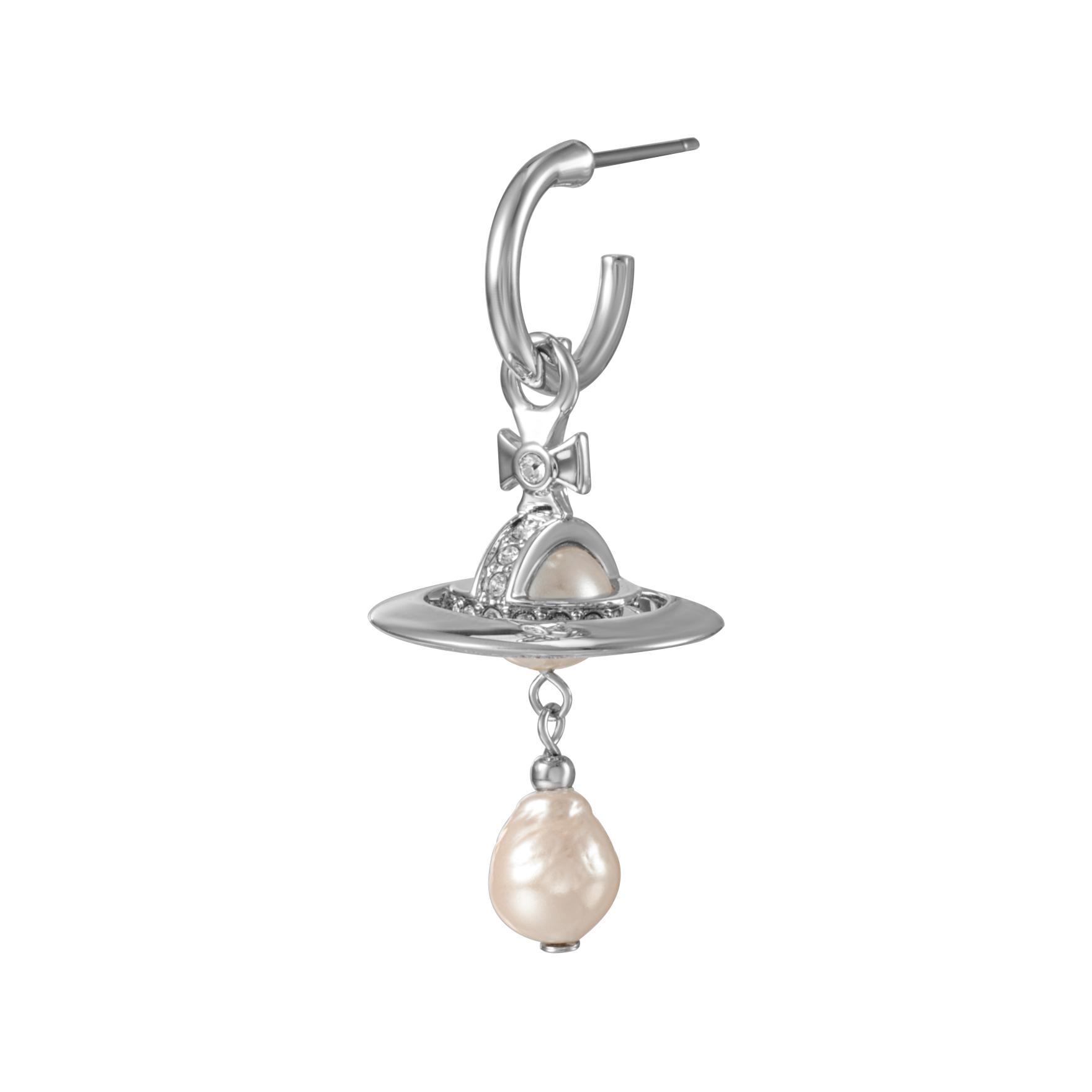 Vivienne Westwood Aleksa Saturn Pearl Earrings Brass Unisex Couple Design. 6203007202P226P226 圖 5