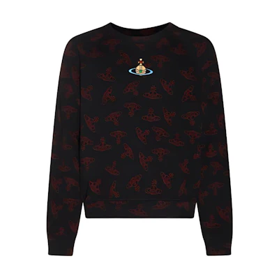 Vivienne Westwood All-Over Logo Crewneck Sweatshirt Red 3I010004J0079-N303