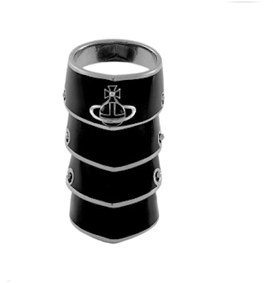 薇薇安·魏斯伍德 Artemis 黑色土星標誌黃銅情侶戒指 Unisex 戒指 黑色 6404016O-02P166-IM Order 薇薇安·魏斯伍德 Artemis 黑色土星標誌黃銅情侶戒指 Unisex 戒指 黑色 6404016O-02P166-IM