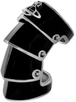 Shop Vivienne Westwood Artemis Cincin Logo Saturn Kuningan Unisex Pasangan Hitam. 6404016O-02P166-IM