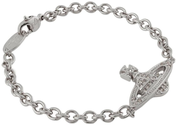 薇薇安·魏斯伍德Bas Relief鍊條手鏈黃銅銀色款式 6102019602P116P116 Lookbook 薇薇安·魏斯伍德Bas Relief鍊條手鏈黃銅銀色款式 6102019602P116P116