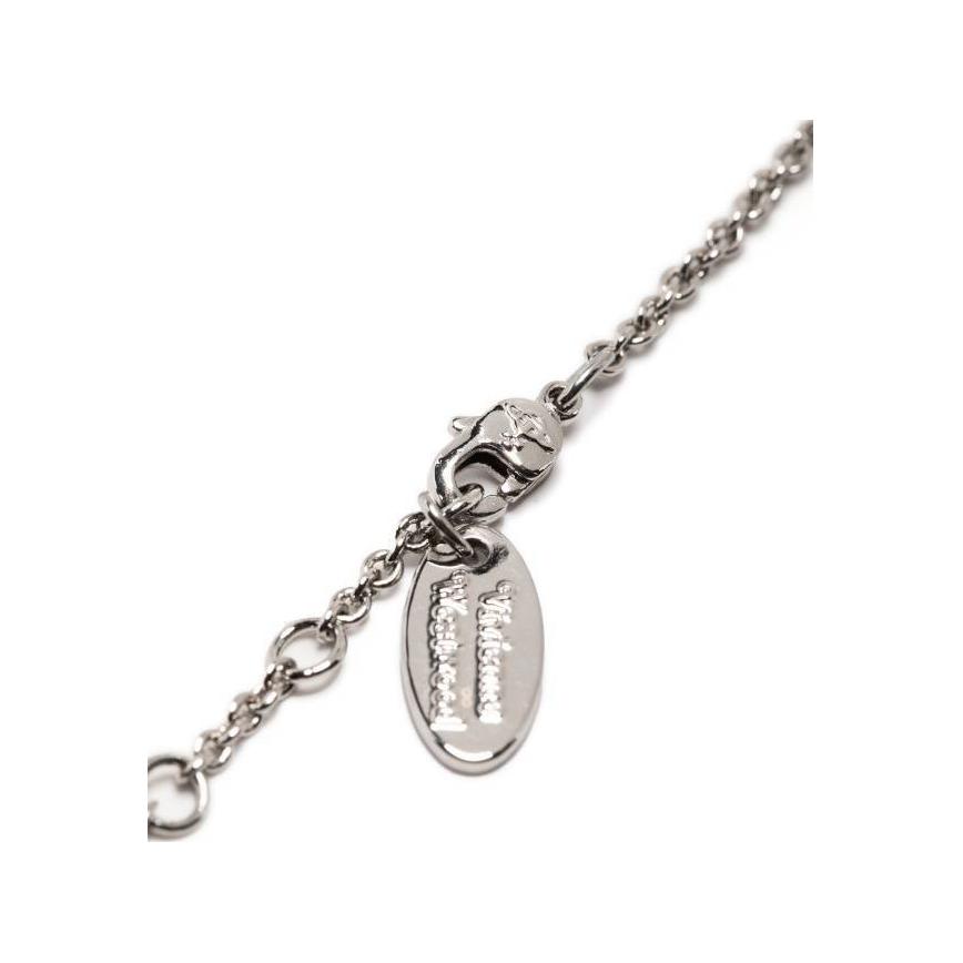 Shop 薇薇安·魏斯伍德女性銀色黃銅鏈條手鍊 Bas Relief 系列 6102020Q02P169