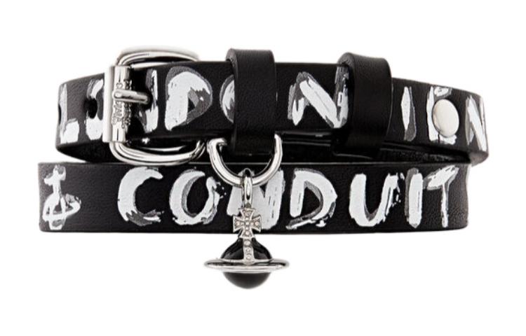 Vivienne Westwood Bristol Double Wrap Leather Choker Unisex Black 63030028 圖 2