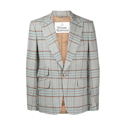 Vivienne Westwood Checkered Single-Breasted Jacket Multicolor 2301001BW00M6K201