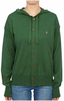 Vivienne Westwood Embroidered Hoodie Green Unisex Long Sleeve 3803001WY000TM411 Vivienne Westwood Embroidered Hoodie Green Unisex Long Sleeve 3803001WY000TM411