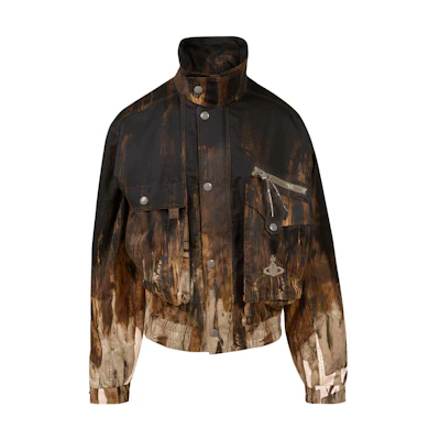 Vivienne Westwood FW23 Patterned Brown Jacket Men’s Long Sleeve Coat 2203000BW00MHM5BROWN