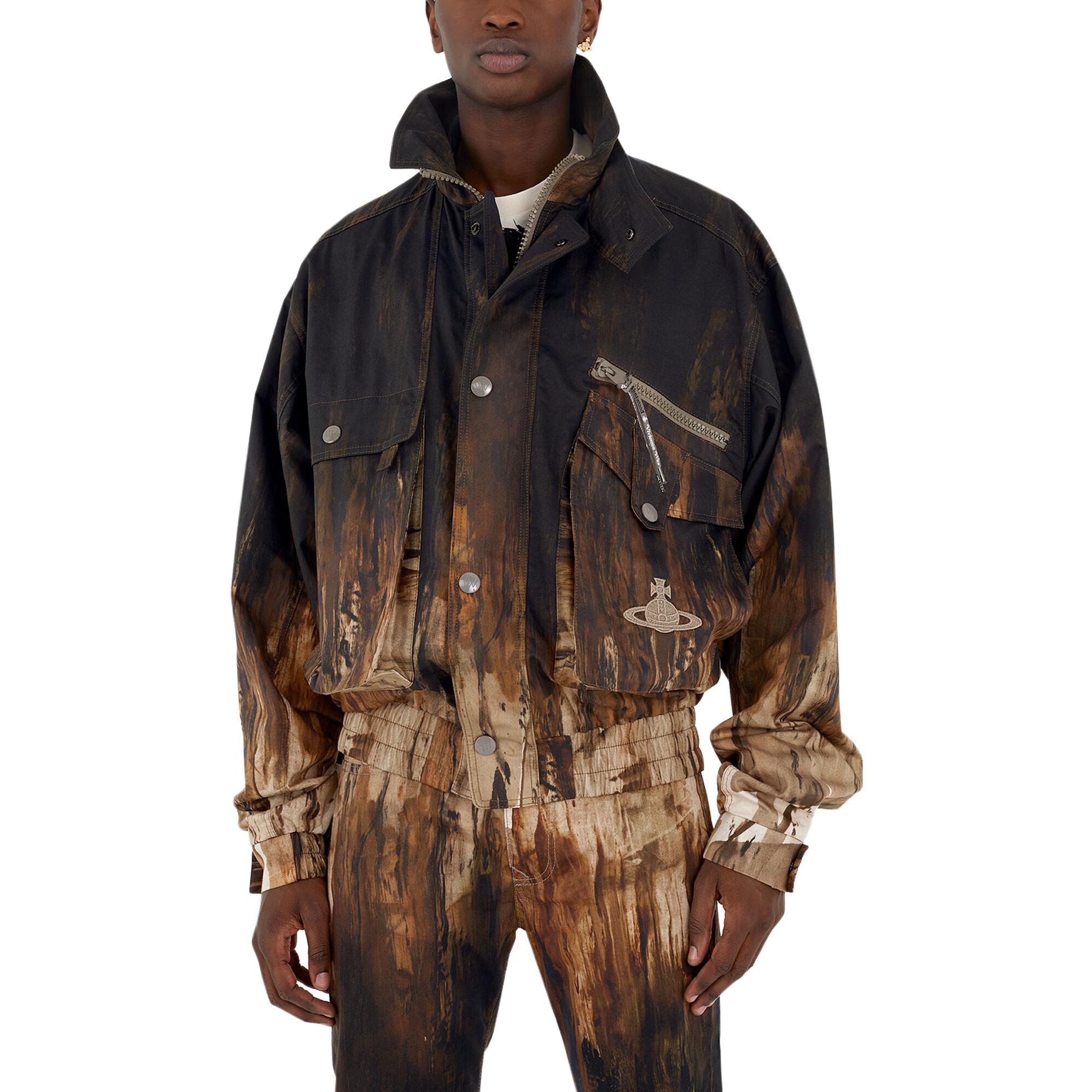 Lookbook Jaket Cokelat Motif Pria Lengan Panjang Vivienne Westwood FW23. 2203000BW00MHM5BROWN