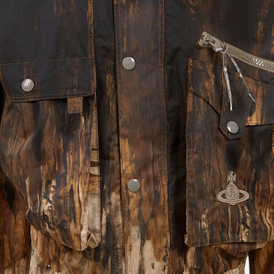 비비안 웨스트우드 FW23 패턴 브라운 자켓 남성 긴팔 코트 2203000BW00MHM5BROWN Sizing 비비안 웨스트우드 FW23 패턴 브라운 자켓 남성 긴팔 코트 2203000BW00MHM5BROWN