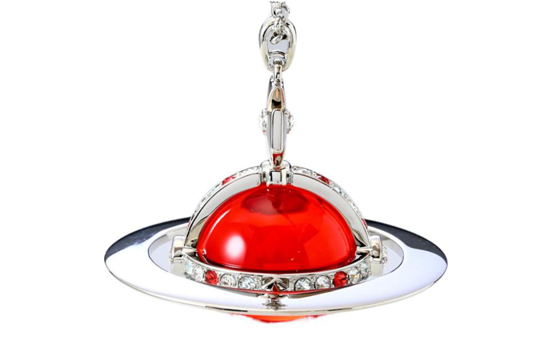 Vivienne Westwood Giant Orb Saturn Transparent Brass Necklace Unisex Red. 6302034202P182CN001 圖 3