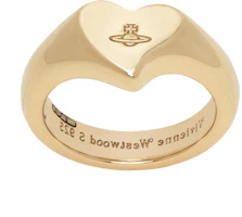 Lookbook Cincin Pria Vivienne Westwood Gold 925 Silver dengan Desain Logo. 6404006101R001FJ925