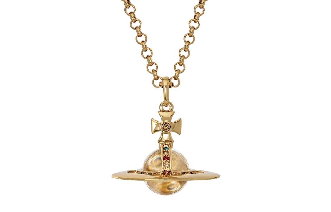 Vivienne Westwood Gold Small Orb Saturn Pendant Necklace Unisex Couples Style. 63020096R001R001 圖 2