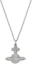 Buy Collar Unisex Vivienne Westwood Grace Saturn Cristal Plata para Parejas 6302009102P116P116