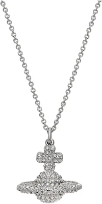 Collar Unisex Vivienne Westwood Grace Saturn Cristal Plata para Parejas 6302009102P116P116 Order Collar Unisex Vivienne Westwood Grace Saturn Cristal Plata para Parejas 6302009102P116P116