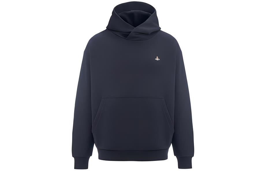 Vivienne Westwood Graphic Print Slim Fit Hoodie Black 3I010003-J0006-N401