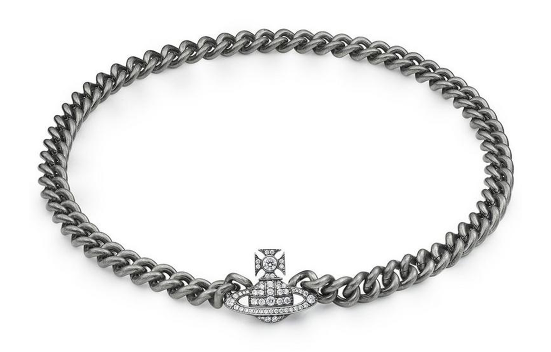 Lookbook 薇薇安·魏斯伍德 Graziella 鍊條項鍊 銀色黃銅 標誌設計 6301010C02Q007IM