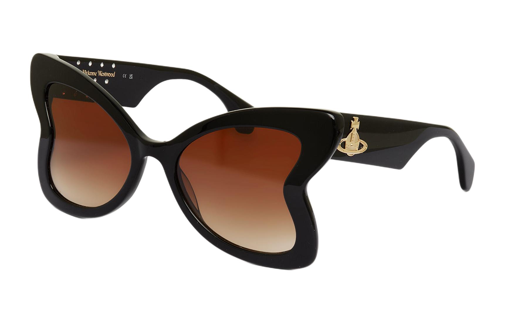 Vivienne Westwood Irregular Logo Sunglasses Unisex Black VW5019001-AC-ACE-MC-BLACK