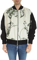 Vivienne Westwood Ivory Floral Embroidered Two-Way Zipper Bomber Jacket S25AM0281S52678001J Vivienne Westwood Ivory Floral Embroidered Two-Way Zipper Bomber Jacket S25AM0281S52678001J