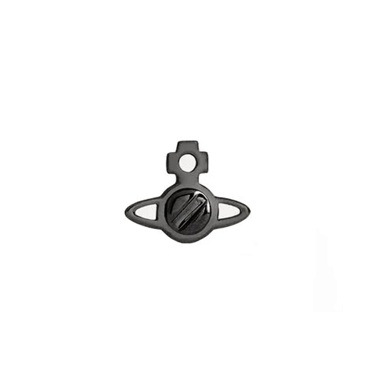Vivienne Westwood Jolene Single Stud Gunmetal Brass Screw Design  Earring 62010048S001