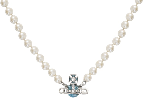 Vivienne Westwood 凱蒂土星吊墜項鍊 男女皆宜 藍色黃銅 情侶款 6301011O-02P378-CN Buy Vivienne Westwood 凱蒂土星吊墜項鍊 男女皆宜 藍色黃銅 情侶款 6301011O-02P378-CN