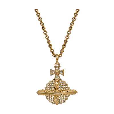 Vivienne Westwood Large Saturn Brass Necklace Unisex Couple Design. 63020050R115R115