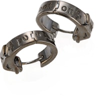 Vivienne Westwood Logo Design Grey Brass Earrings Unisex Couple Style 62030032S001S001 Vivienne Westwood Logo Design Grey Brass Earrings Unisex Couple Style 62030032S001S001