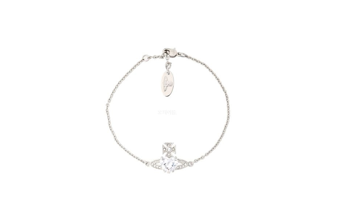 Vivienne Westwood Logo Design Silver  Brass Bracelet. 6102020Q02P169CN