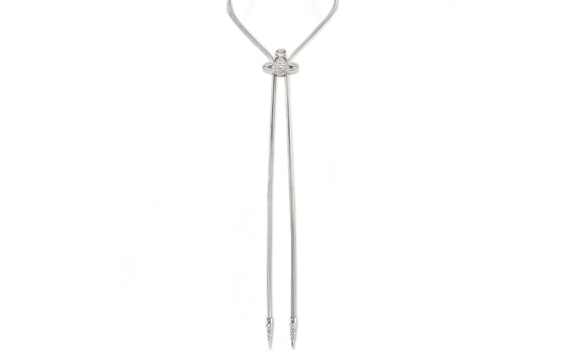 Order Vivienne Westwood 標誌吊墜黃銅項鍊 銀色 情侶款 男女通用款 6301012Q02P409